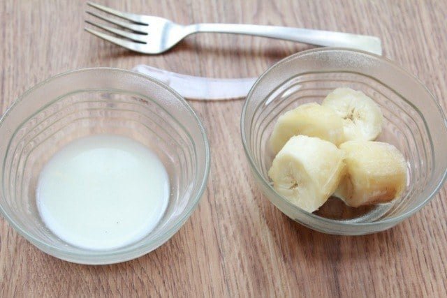 mascarilla de yogurt, miel y platano
